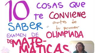 10 Cosas que te Conviene Saber antes de tu Primer Examen de Olimpiada