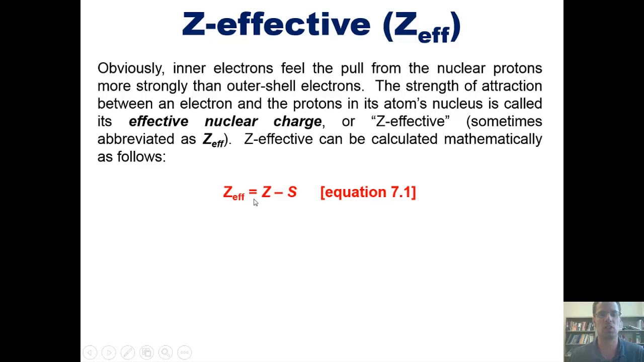 effective nuclear charge