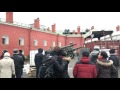 Сигнальный выстрел из пушки Петропавловской крепости