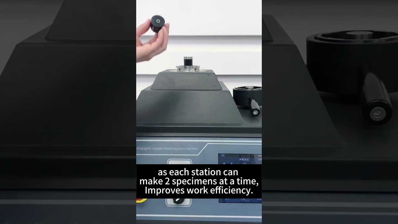 Hydraulic Automatic Hot Mounting Press Machine make 2 specimens at a time