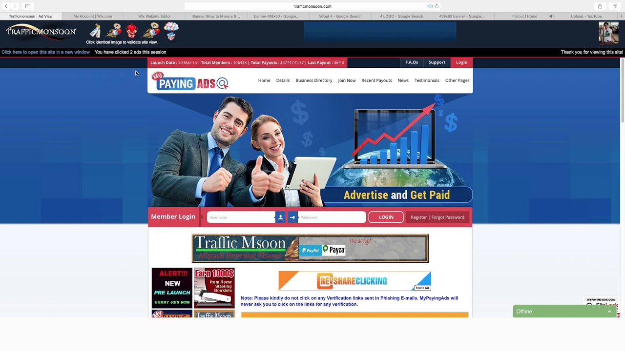 Traffic Monsoon 10 Ads Per Day