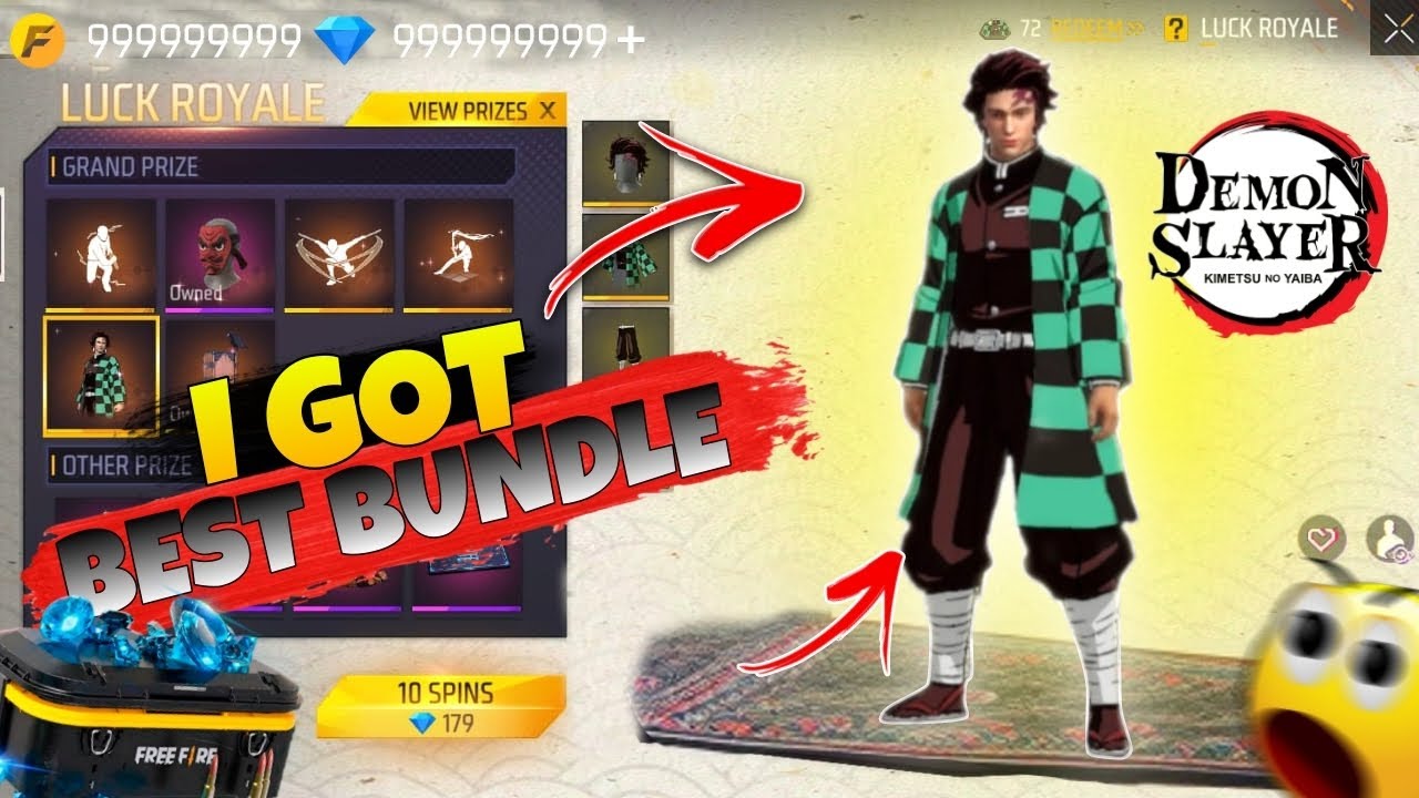GOT THE DEMON SLAYER BUNDLE 🤯🤯999999+diamond 💎💎