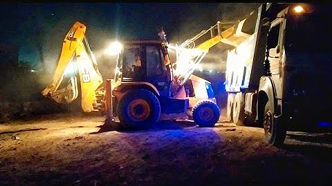 Jcb 3dx Loading Mud Soil In Tipper Truck ||Jcb 3dx || tata 2518 tipper||Jcb Video