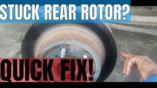 07-13 Silverado Tahoe Suburban stuck rear rotor removal!! by Carport Mods 2,307 views 2 years ago 1 minute, 58 seconds