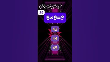 Enjoy 3 seconds math quiz! Find 5 hidden words while solving 50 math quizzes. m3  #braintest #games