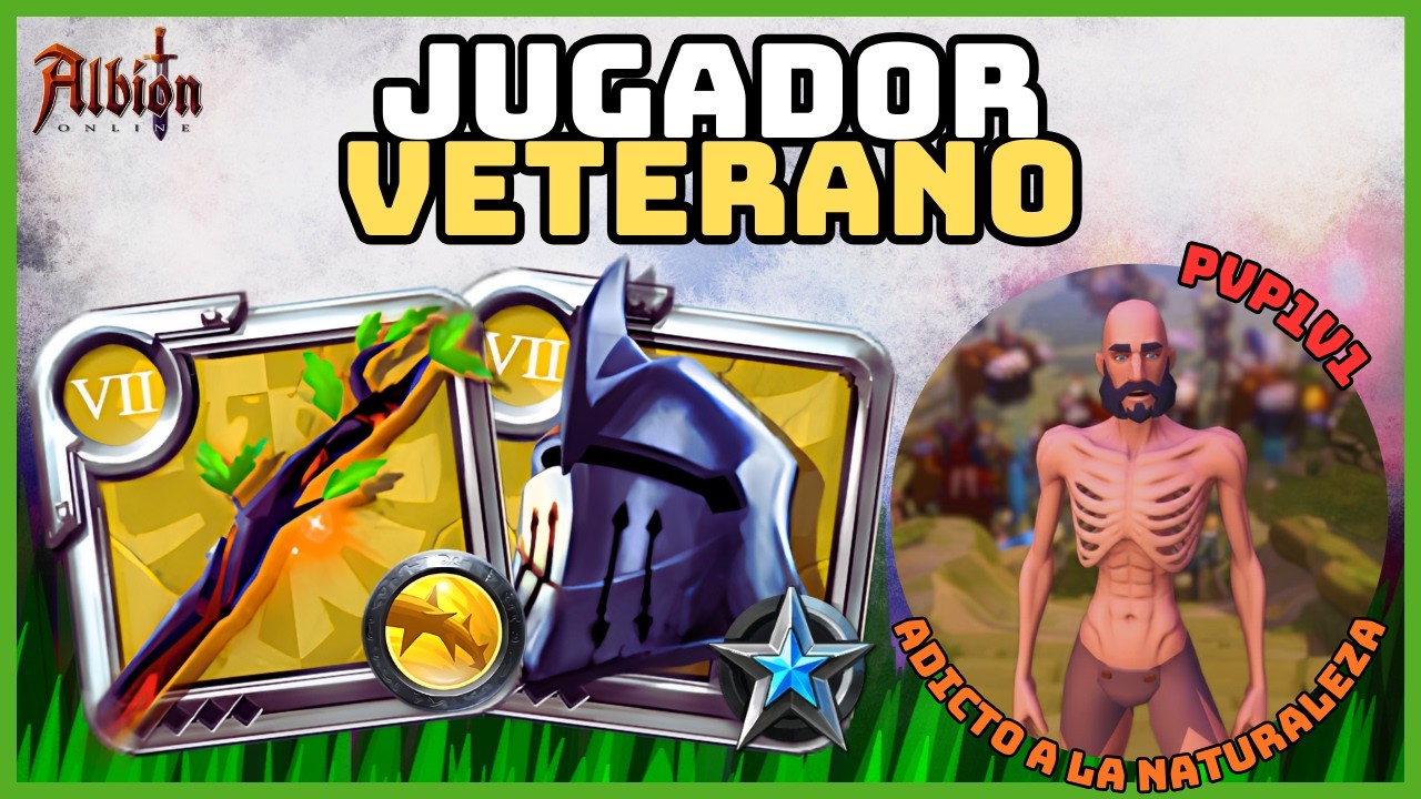 🔥​¡Un jugador veterano obsesionado con la naturaleza! jugador increíble de PvP 1v1 | Albion Online!🔥