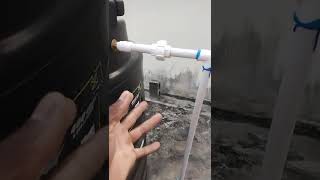 How to install a water tank with a water pump.