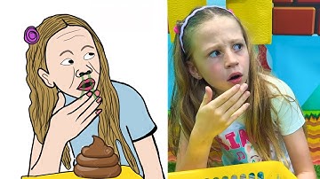 Nastya And Dad Found A Secret Room - Funny Drawing Meme 😄🤣