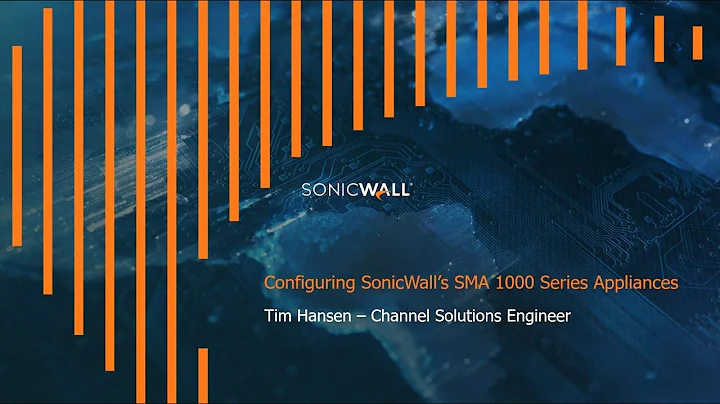 How to Configure SMA1000 Series Appliances - Basic Setup