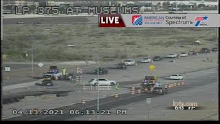 Traffic crash shuts down Loop 375 West at Transmountain