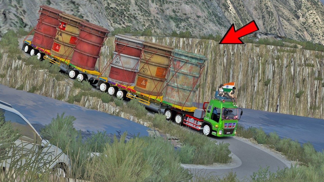 Impossible Heavy Haul: Navigating a Triple Trailer on a Deadly Cliff Edge! | Euro Truck Simulator 2