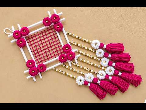 Beautiful Woolen Wall Hanging Idea for Home Decor | Easy DIY Wool Craft