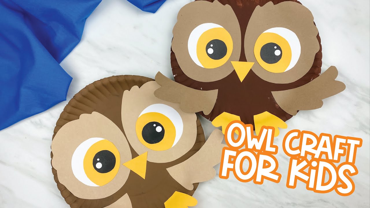 Paper Plate Owl Craft For Kids YouTube