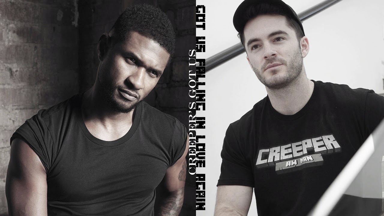 Creeper's Got us Fallin' in Love Again Usher & CaptainSparklez YouTube