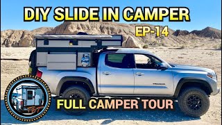 I'm Building A (Pop-Up Hard Wall) Slide In Camper DIY Camper Full Tour EP:14