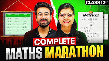 Complete Class 12th MATHS Marathon 🔥 || Score 80/80 || PW