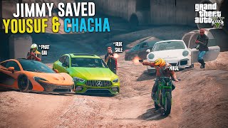 JIMMY SAVED YOUSUF & CHACHA FROM TREVOR | GTA 5 GAMEPLAY