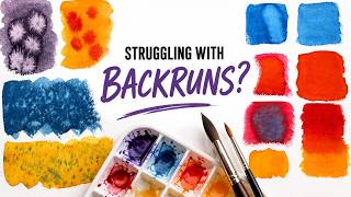 Watercolor BACKRUNS How to Avoid