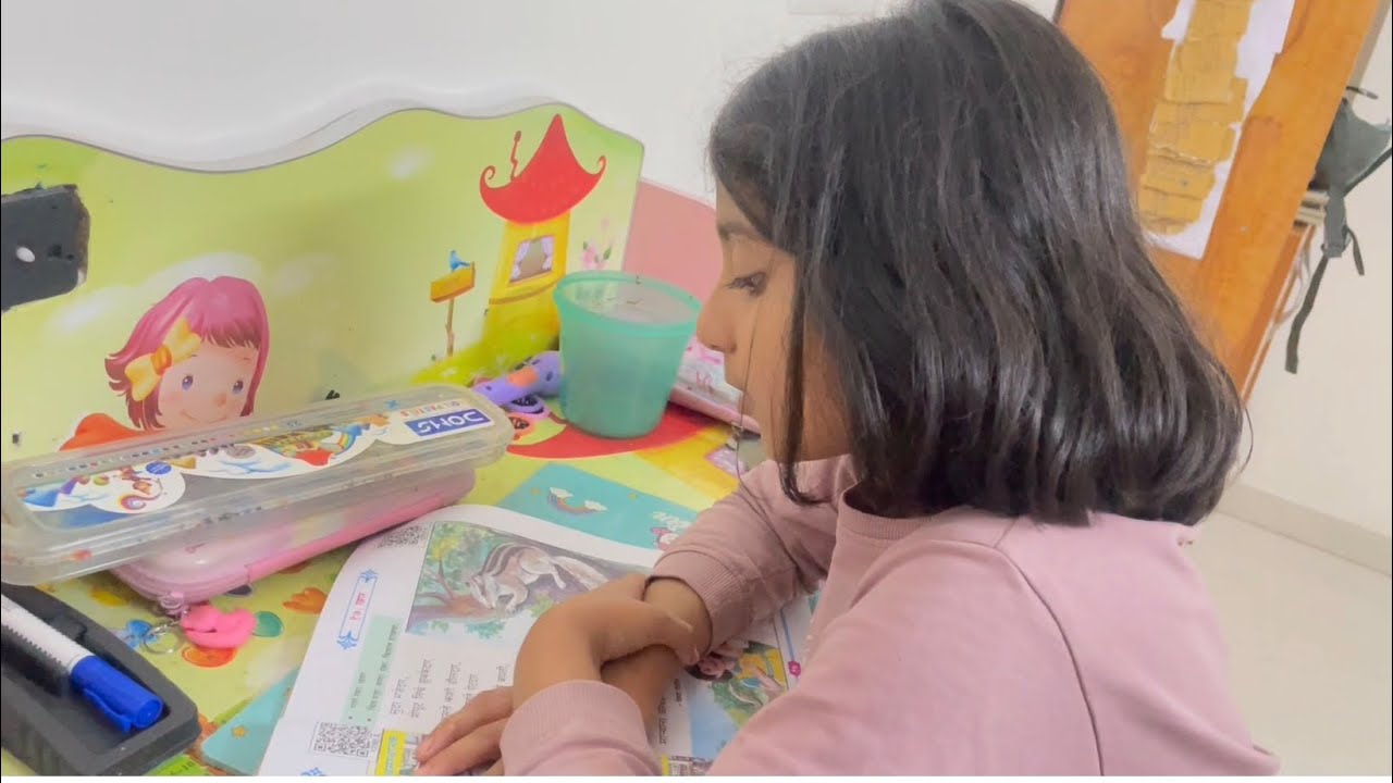 Home studying 📖 Marathi poem “Khar” 