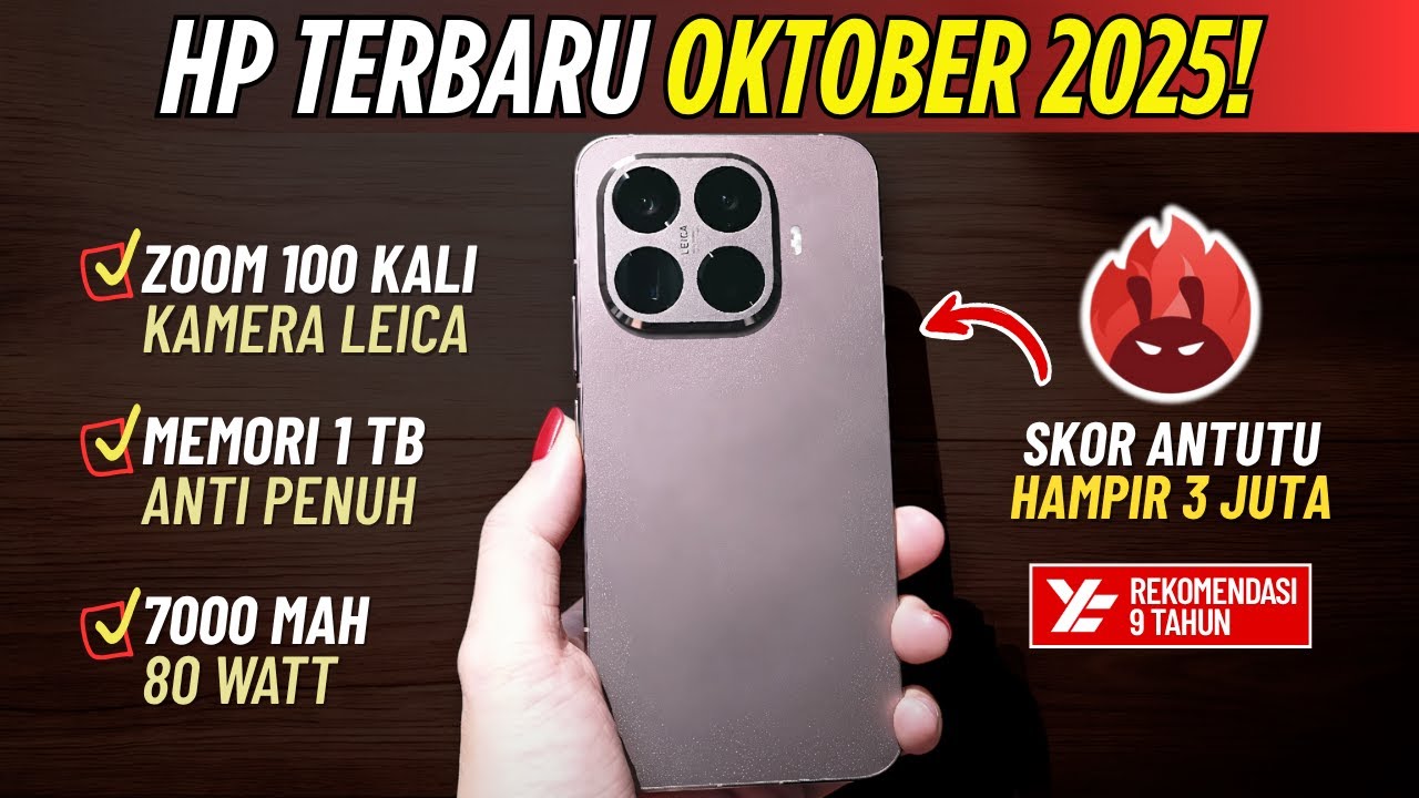 Pecah Banget‼️ 5 HP TERBARU RESMI INDONESIA OKTOBER 2025