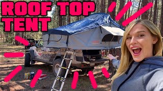 ROAM ROOFTOP TENT - Camping and offroading in the Jeep Gladiator Overland Build!