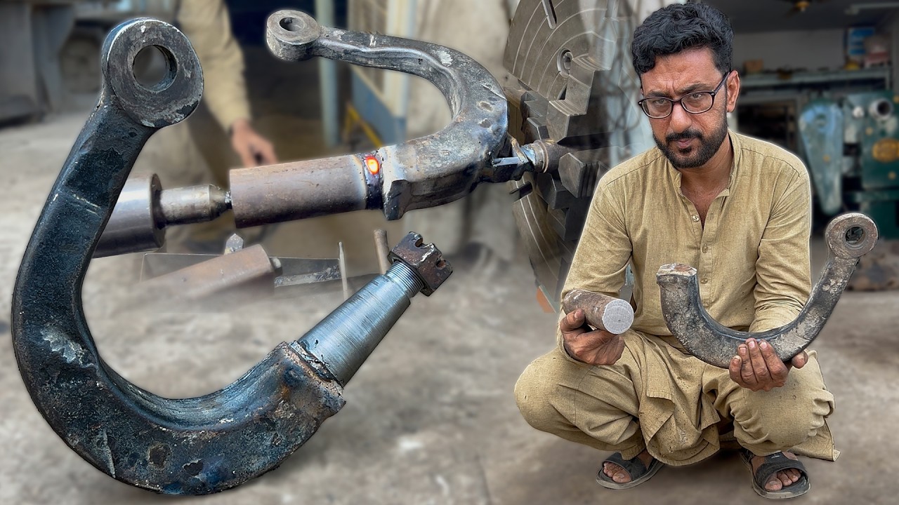 Amazing Lathe Process of Truck Suspension Steering Knuckle Restoration | Suspension Repair Process