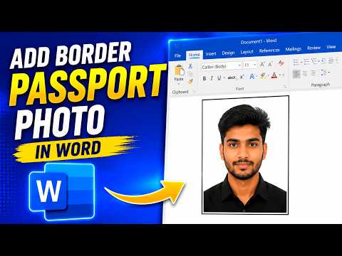 How to Add a Border in Passport Size Photo in MS Word