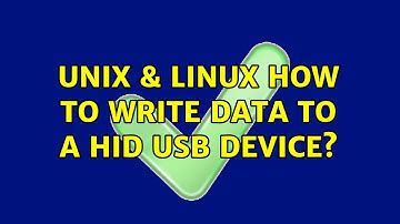 Unix & Linux: How to write data to a HID USB device?