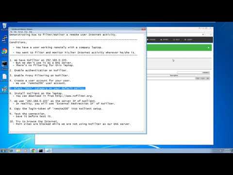 Remote Filtering with NxFilter, NxClient