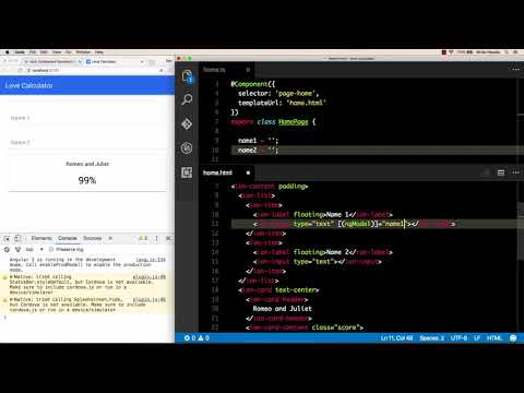 Ionic 2 by Example - Create Mobile Apps in HTML5 : Property bindings