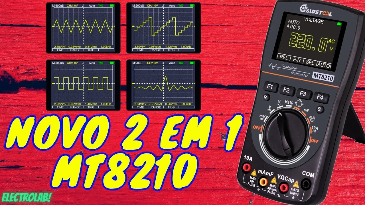 The new MT8210 2-in-1 Oscilloscope Multimeter by Mustool! - YouTube