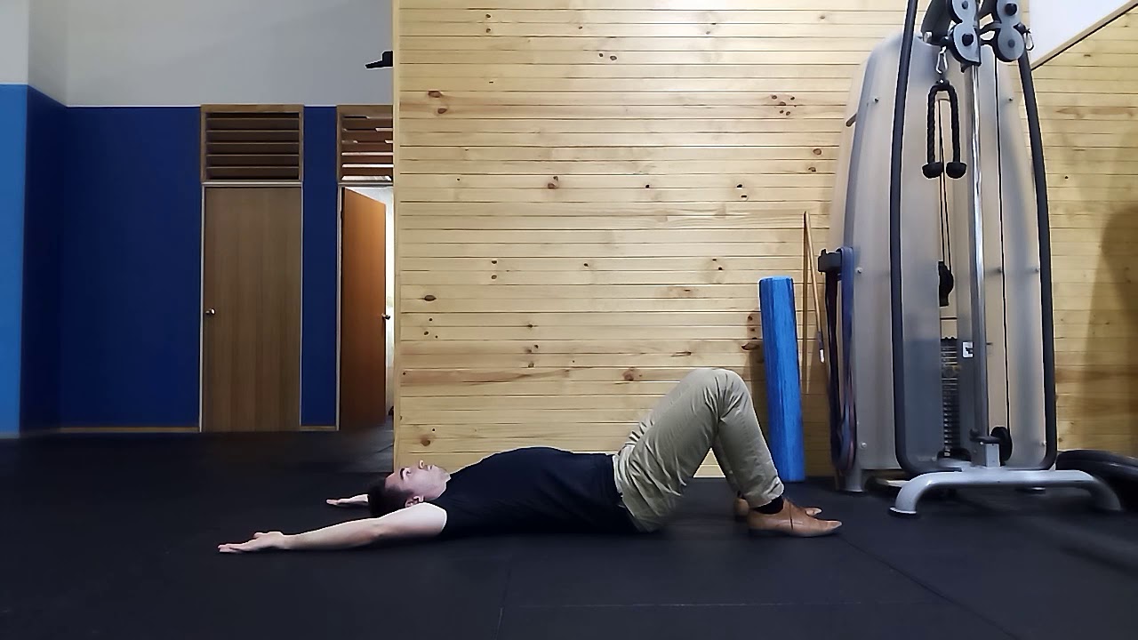 Supine External Rotation Floor Slides - YouTube