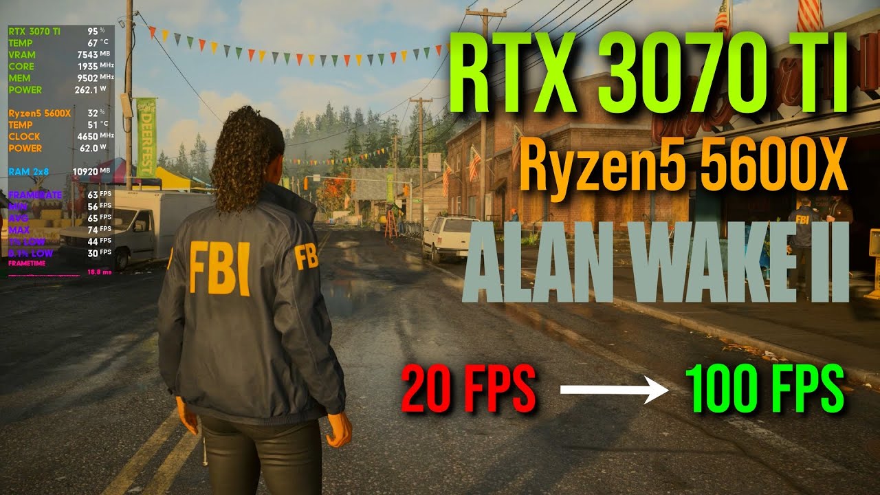 Alan Wake 2 Optimized vs Max vs Medium Settings | RTX 3070 TI + Ryzen5 ...