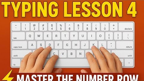 Typing Lesson 4 – Master the Number Row Fast! | Boost Your Typing Speed 🔥| Keyboard King