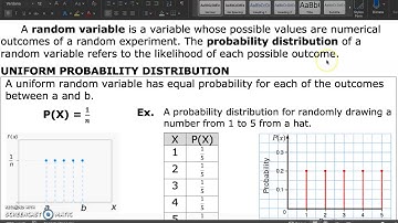 MDM4U - 7.1 - Probability Distributions - VIDEO