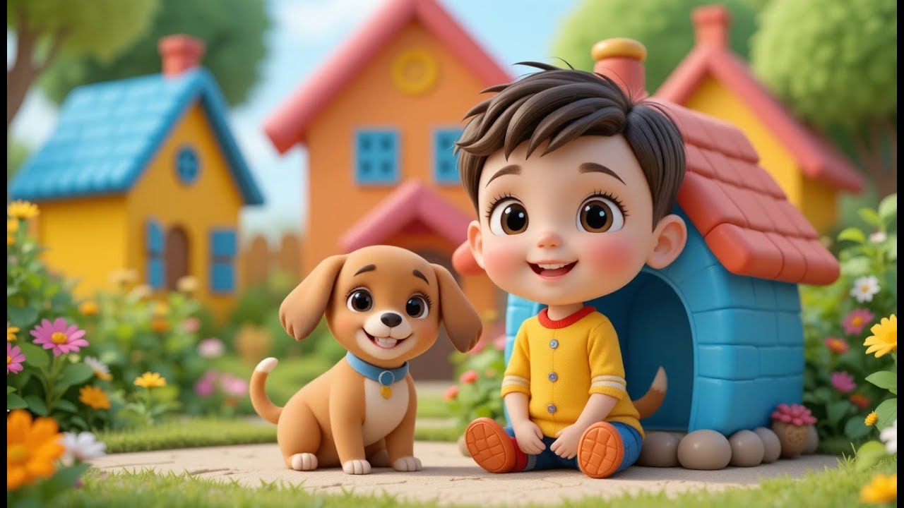 This Little Dog Lives Alone | Nursery Rhyme & Kids Songs