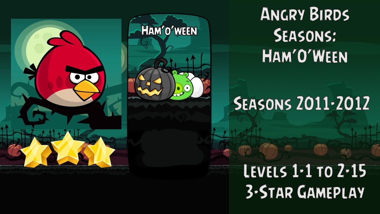 Angry Birds Seasons - Ham'O'Ween 3 Star Gameplay (Updated 2026)