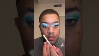 Aqua/Turquoise Eye Look #boysinmakeup #makeup