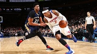 Anthony Davis and Carmelo Anthony Square Off at MSG