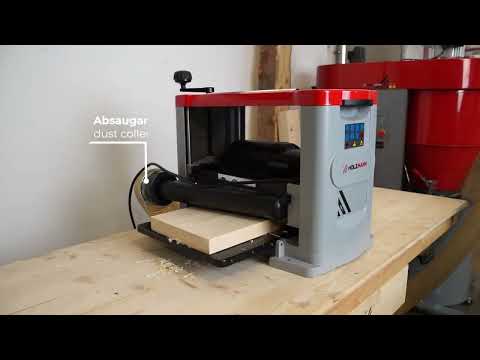 Рейсмусовий верстат HOLZMANN DHM330_230V (шир. 330 мм, 1,5 кВт), відео 1
