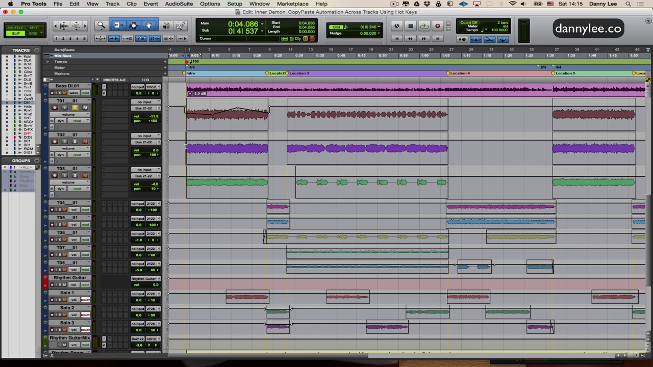 Copy \U0026 Paste Automation In Avid Protools