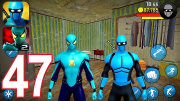 Power Spider 2 Blue Ninja, Rope Hero - Gameplay Walkthrough Part 47 (iOS, Android)