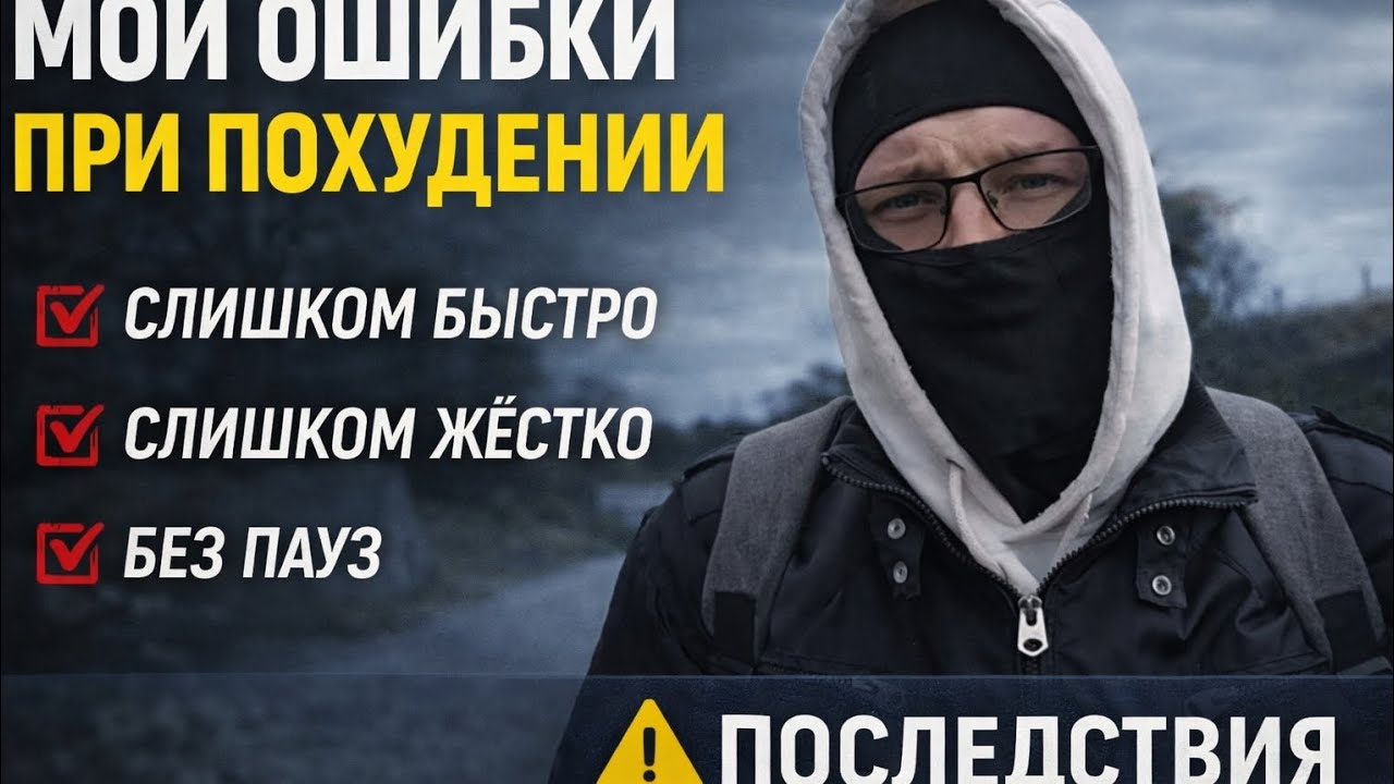 Промежуточный итог.  3 ошибки при похудении 