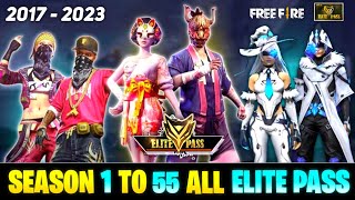 ALL ELITE PASS FREE FIRE || FREE FIRE SEASON 1 TO SEASON 55 ALL ELITE PASS FULL VIDEO || ELITE PASS screenshot 5