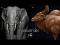 Cgi 3d animal modelingsculptingtexturing quick breakdown  reel by surajit sen