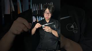 Lord of the ring sword vs orange cube  #fyp #knife #satisfying #knifesharpening #kitchenhacks