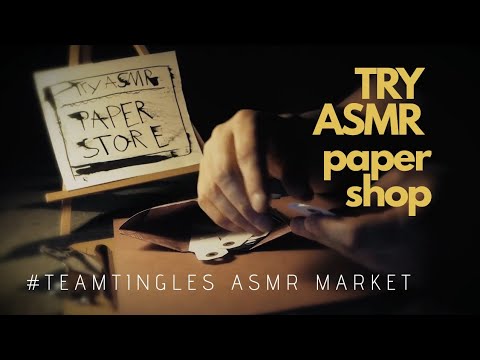 ASMR MARKET : Papersounds |  Papershop | #TEAMTINGLES