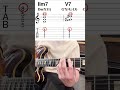 【ボイスリーディング】Ⅱ-Ⅴ-Ⅰ Reharmonization part1 #shorts #daisukekunita #國田大輔 #guitar #ギター #音楽理論