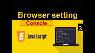 javascript Browser setting Console setting screenshot 2