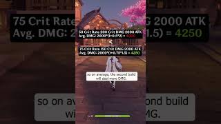 Why 75 Crit Rate:150 Crit DMG is BETTER than 50 Crit Rate:200 Crit DMG? | Genshin Impact v2.6 Content
